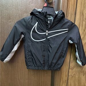 Nike Kids Black and White Raincoat